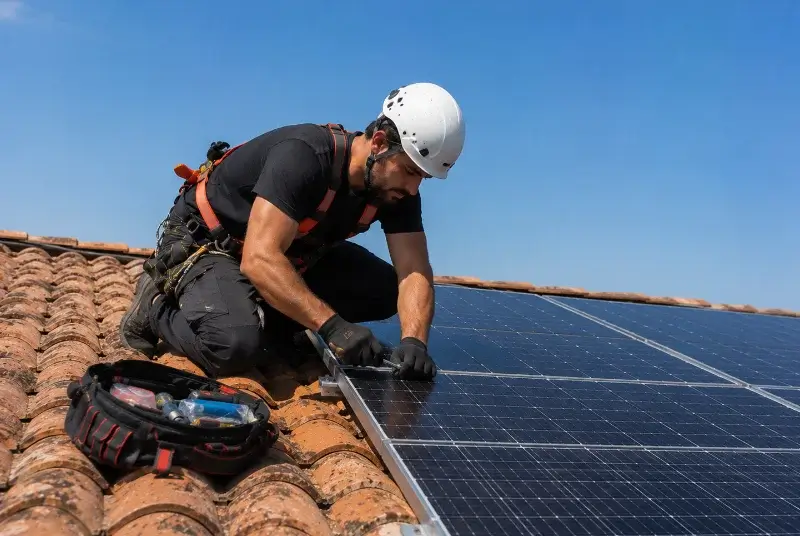 Maintenance et monitoring de panneaux solaires à Lagrasse